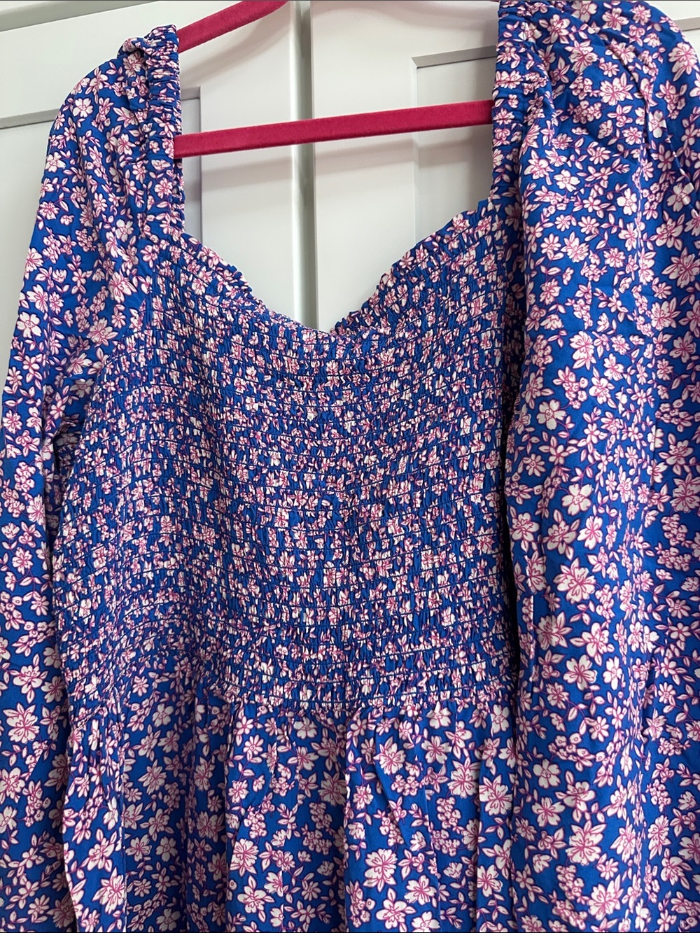 J. Crew Purple Maxi Dress with Pink Floral Print - Picture 5 of 5